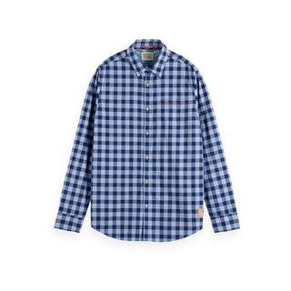Scotch & Soda Regular-Fit checked lightweight voile shirt Chemise, regular fit, manches longues 