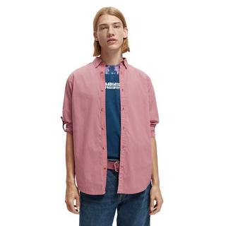 Scotch & Soda Slim-Fit poplin shirt with sleeve roll-up Chemise, Slim Fit, manches longues 
