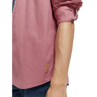 Scotch & Soda Slim-Fit poplin shirt with sleeve roll-up Chemise, Slim Fit, manches longues 