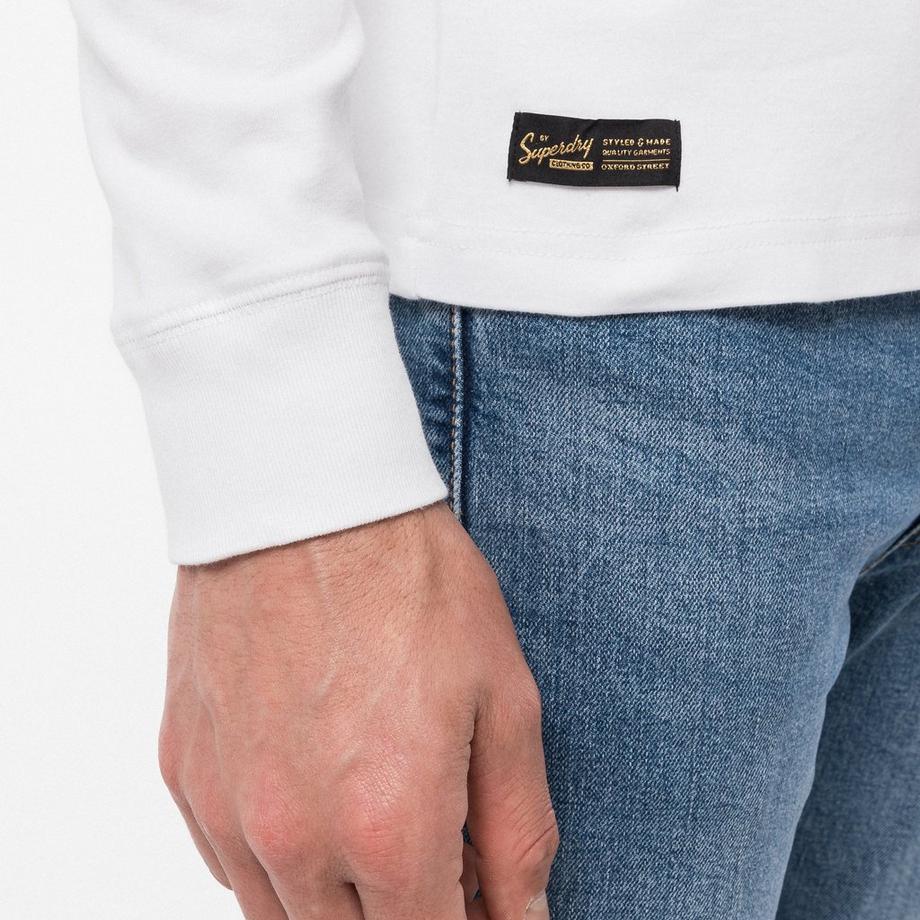 Superdry VLE MID WEIGHT L/S HENLEY T-shirt, maniche lunghe 