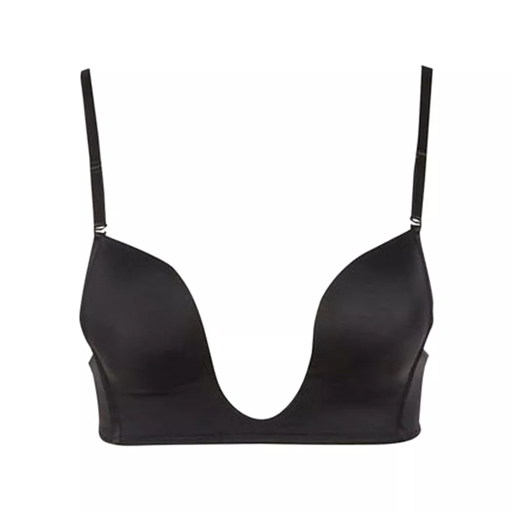 MAGIC Bodyfashion - Bügelloser BH, wattiert, für Damen, Black, Größe 75C