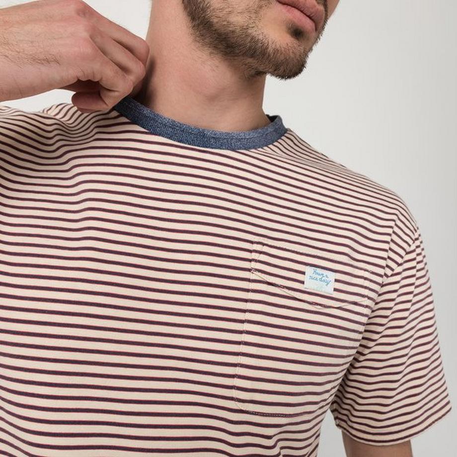 Scotch & Soda Washed striped relaxed-fit T-shirt T-Shirt 