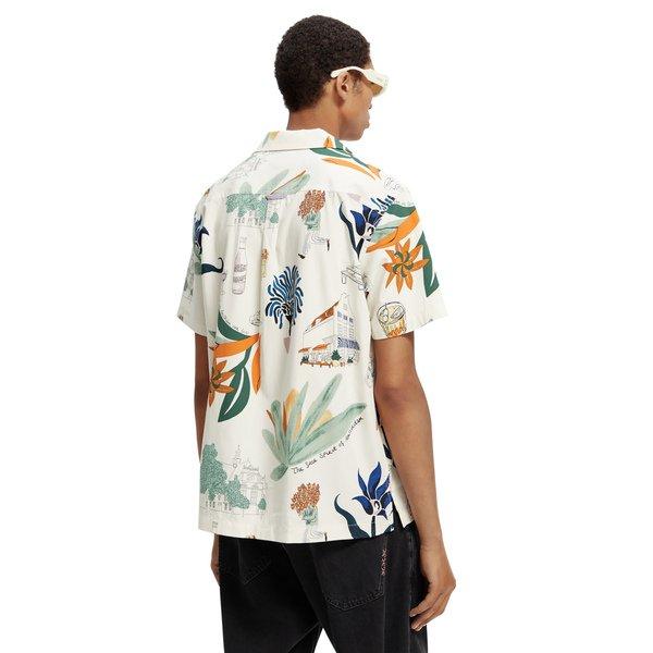 Scotch & Soda Allover printed short-sleeved Hawaii shirt Camicia a maniche corte 