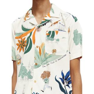 Scotch & Soda Allover printed short-sleeved Hawaii shirt Chemise, manches courtes 