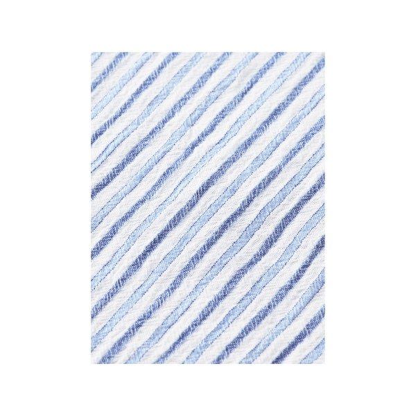 Scotch & Soda Regular fit crinkled voile in stripes and checks Chemise, manches longues 