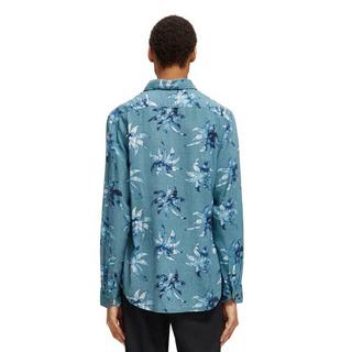 Scotch & Soda Printed linen-viscose blend shirt Chemise, manches longues 