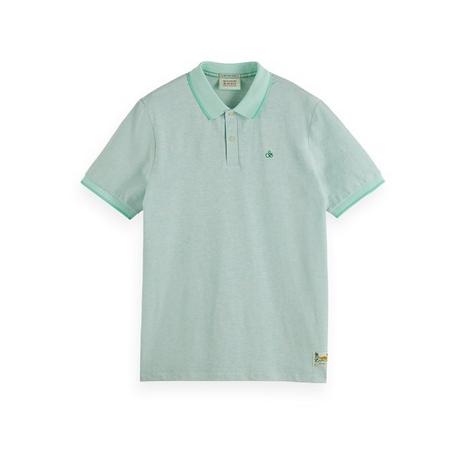Scotch & Soda Melange polo with tonal logo Polo, manches courtes 