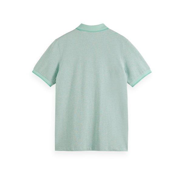 Scotch & Soda Melange polo with tonal logo Polo, manches courtes 