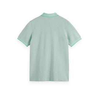Scotch & Soda Melange polo with tonal logo Polo, manches courtes 
