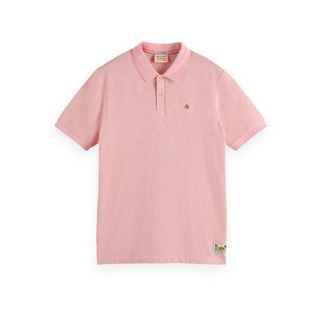 Scotch & Soda Melange polo with tonal logo Polo, manches courtes 