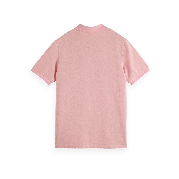 Scotch & Soda Melange polo with tonal logo Polo, manches courtes 