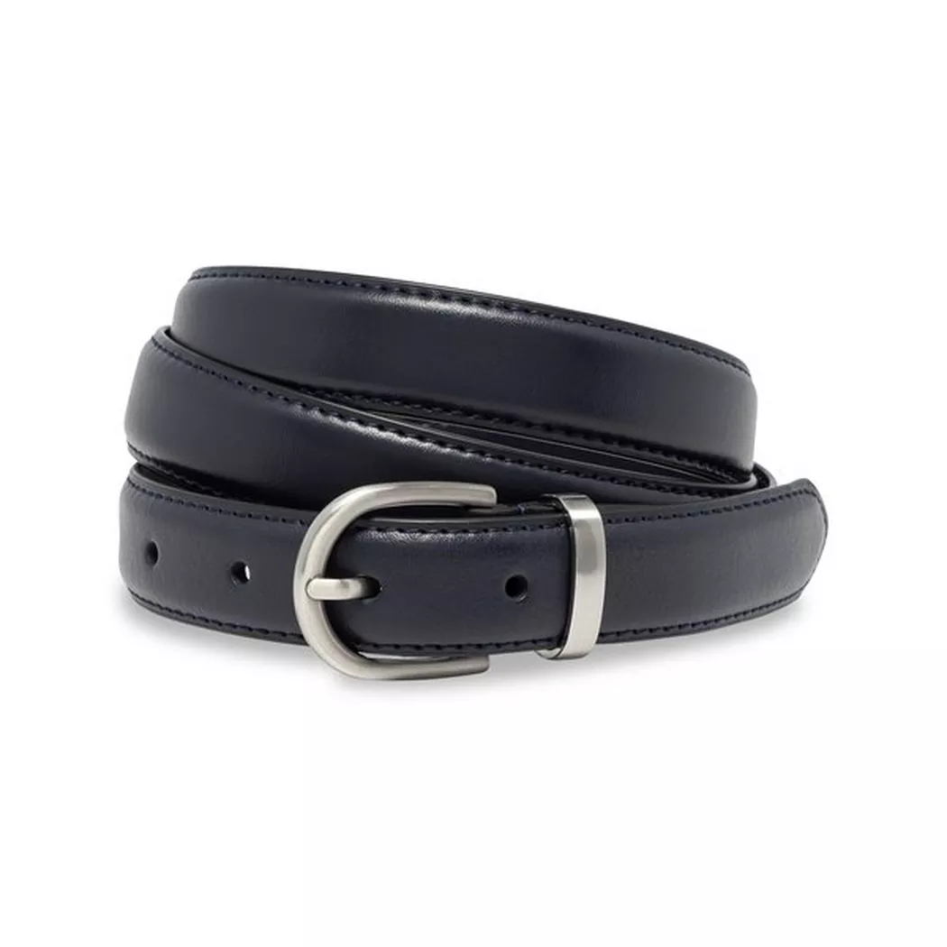 Manor Woman Leather Belt Women's Navy 105
