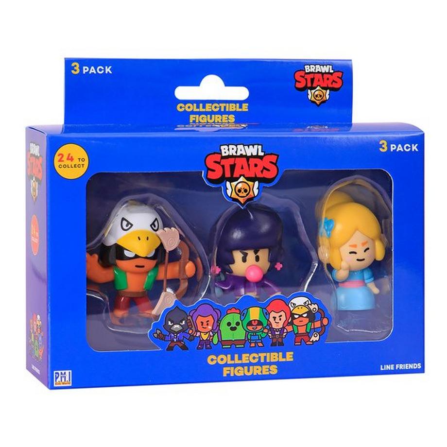 P.M.I. Trading and Enterprise Ltd.  Brawl Stars Figuren 3-Pack, Zufallsauswahl 