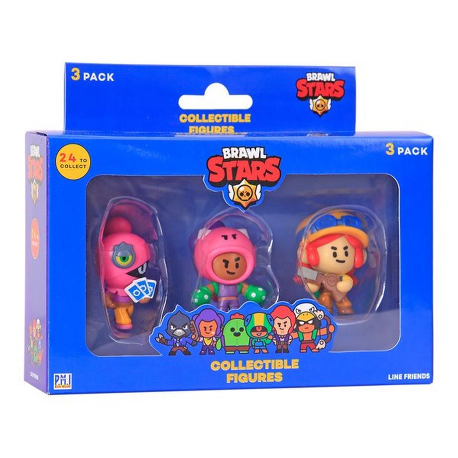 P.M.I. Trading and Enterprise Ltd.  Brawl Stars Figuren 3-Pack, Zufallsauswahl 