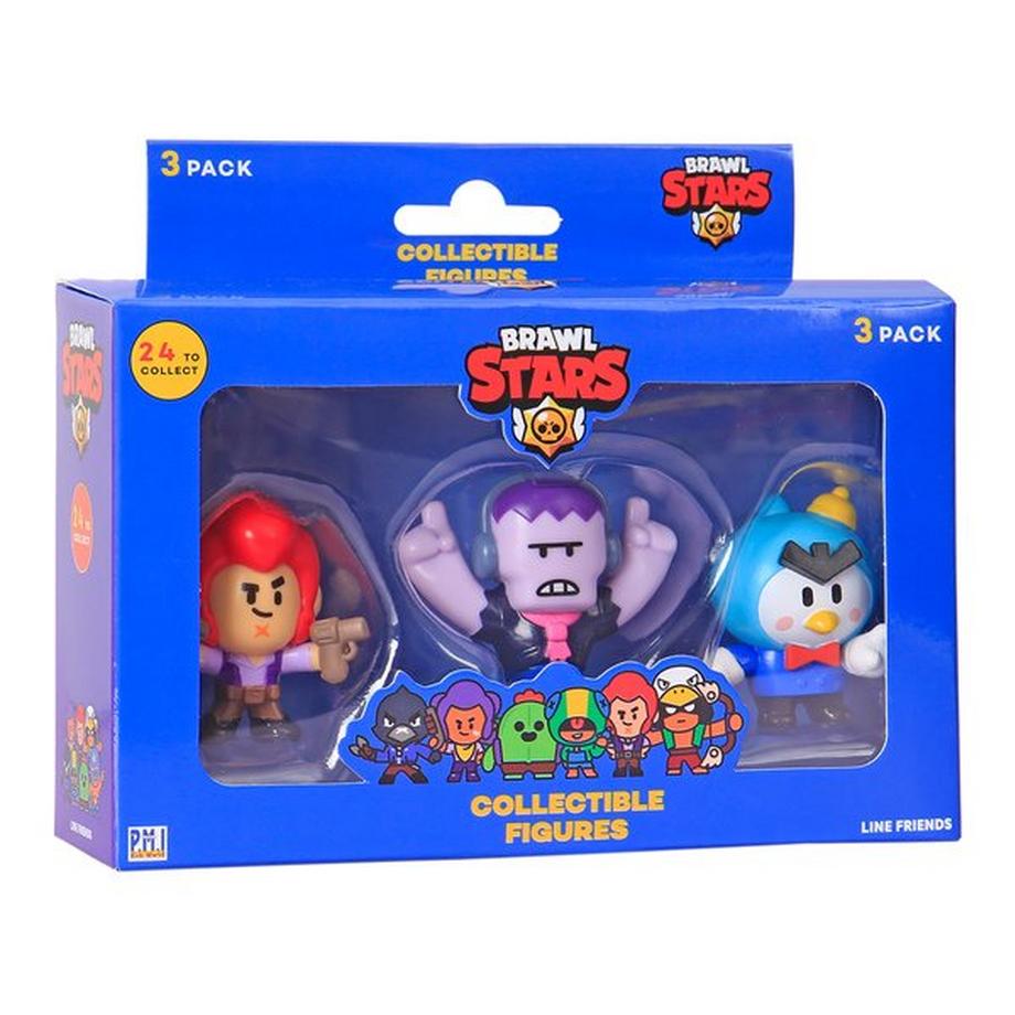 P.M.I. Trading and Enterprise Ltd.  Brawl Stars Figuren 3-Pack, Zufallsauswahl 