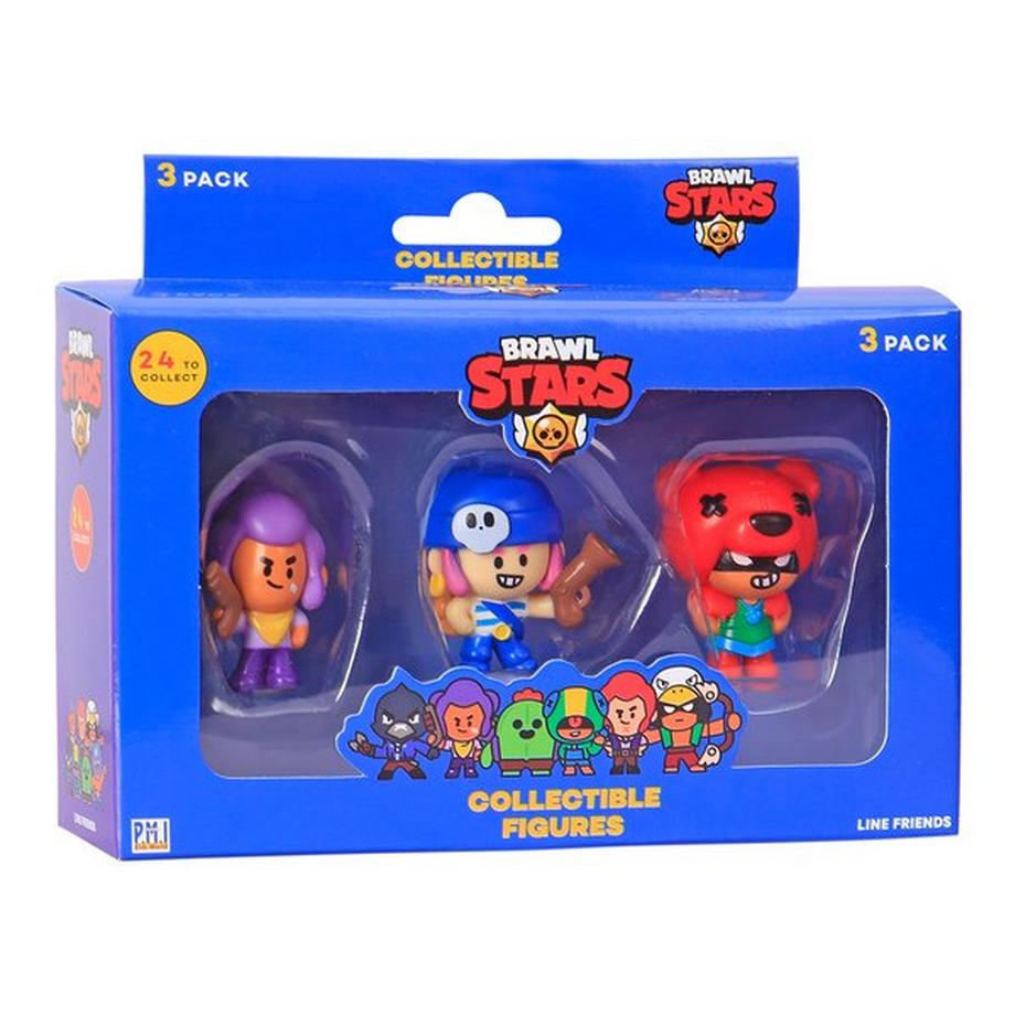 P.M.I. Trading and Enterprise Ltd.  Brawl Stars Figuren 3-Pack, Zufallsauswahl 