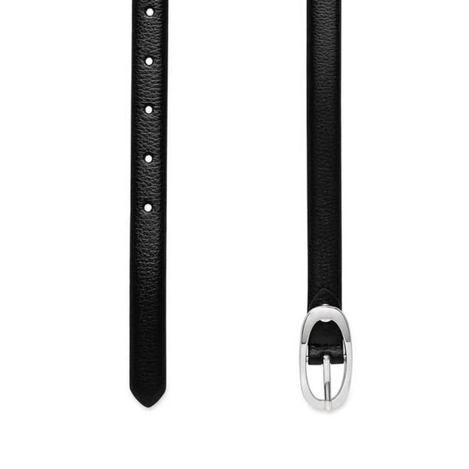 Manor Woman Ceinture en cuir avec boucle ovale  