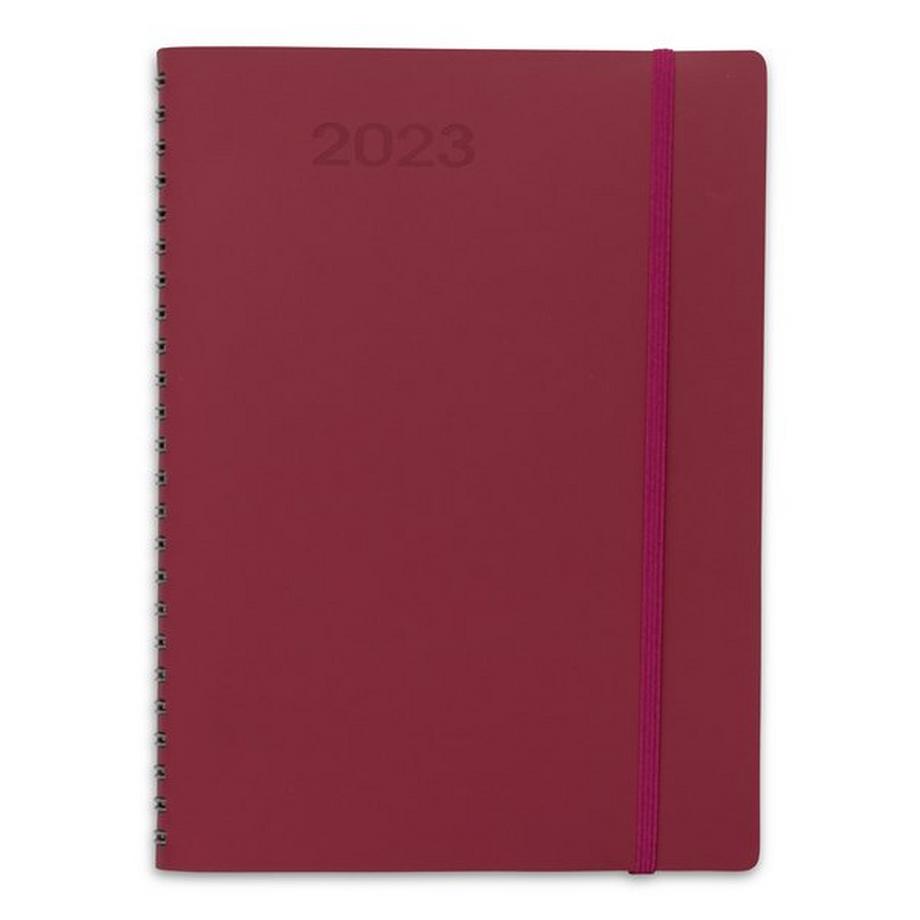 Buff Agenda semainier avec reliure à spirale 2023 Retime Plus 