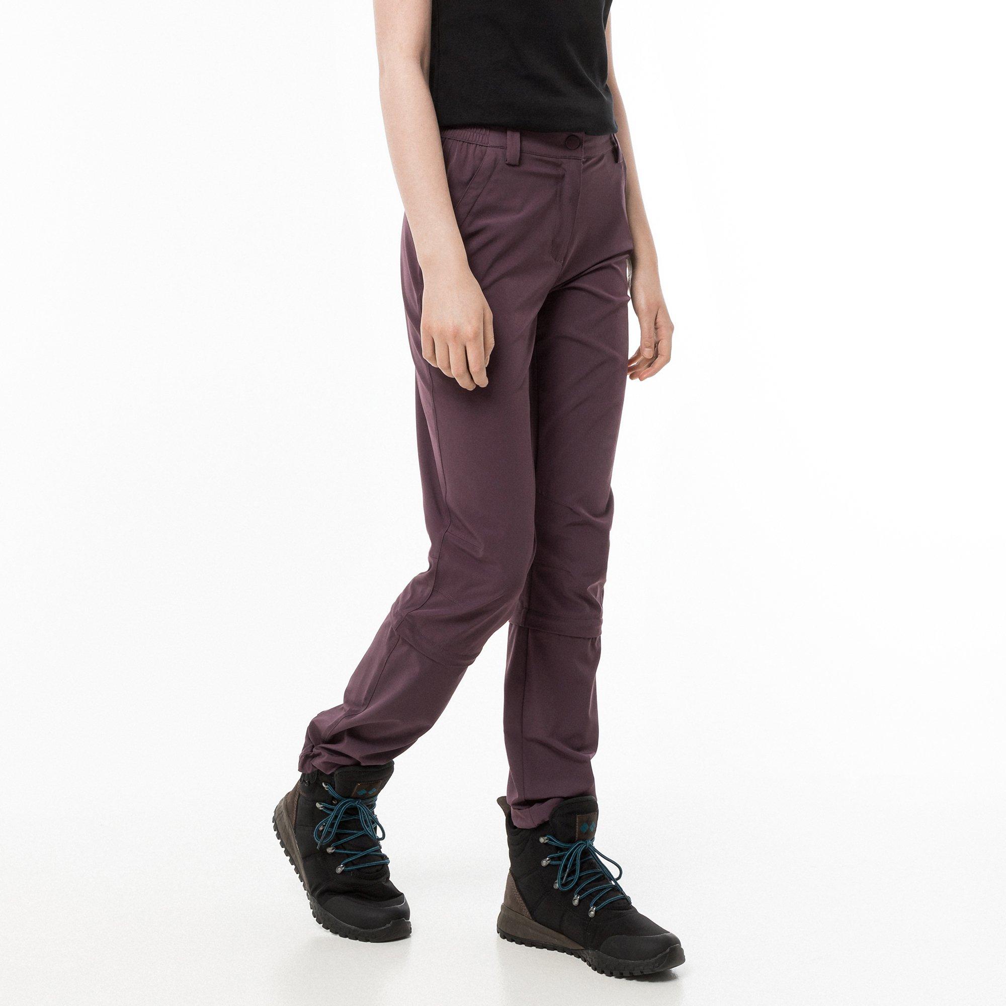 Image of Trekkinghose, Zip-off Damen Aubergine XL