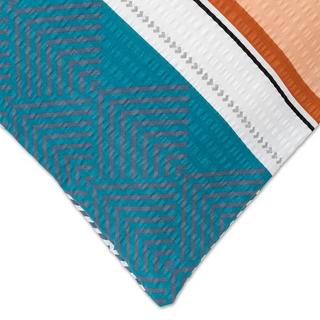 Manor Bali Gemusterter Seersucker Kissenbezug  