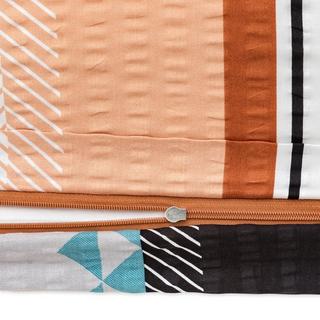 Manor Bali Gemusterter Seersucker Kissenbezug  