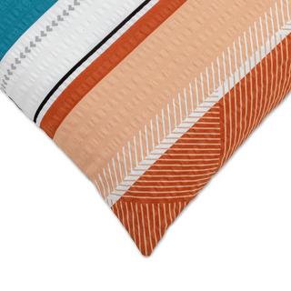 Manor Bali Gemusterter Seersucker Kissenbezug  