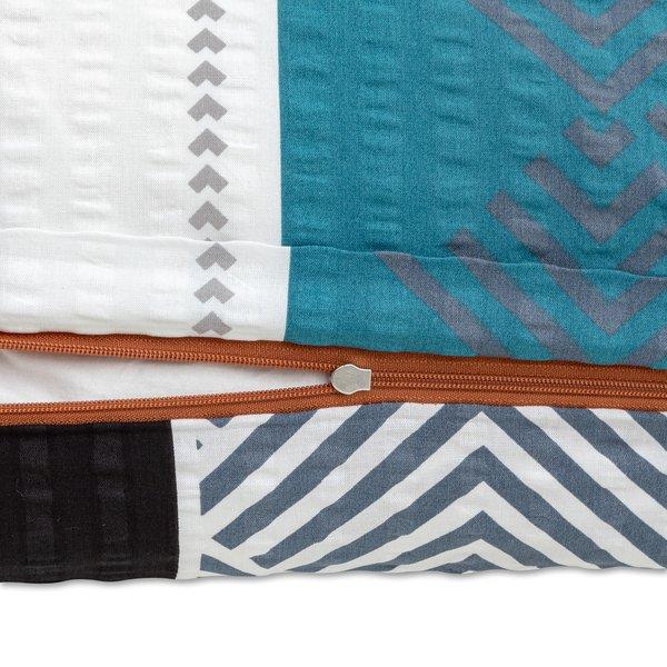 Manor Bali Gemusterter Seersucker Kissenbezug  