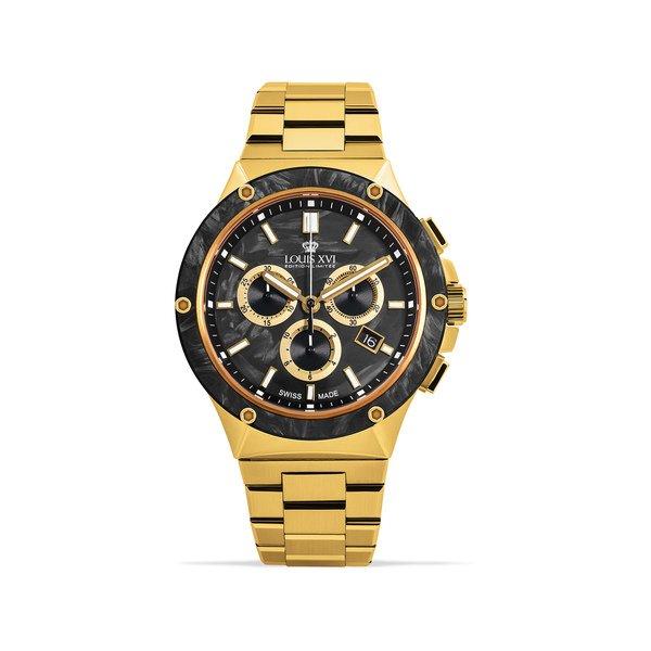 Image of Chronograph Uhr Unisex Gold 42mm