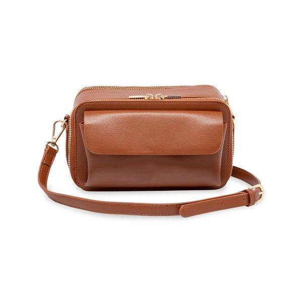 Image of Schultertasche Damen Cognac ONE SIZE