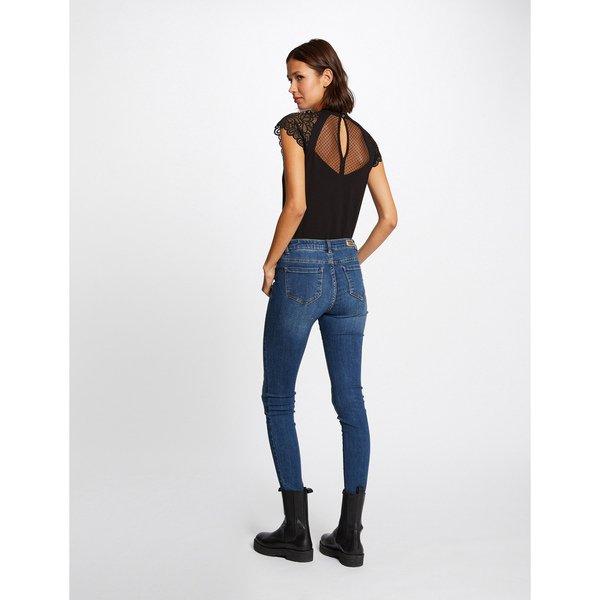 MORGAN T-Shirt Dentelle Détails Mesh  