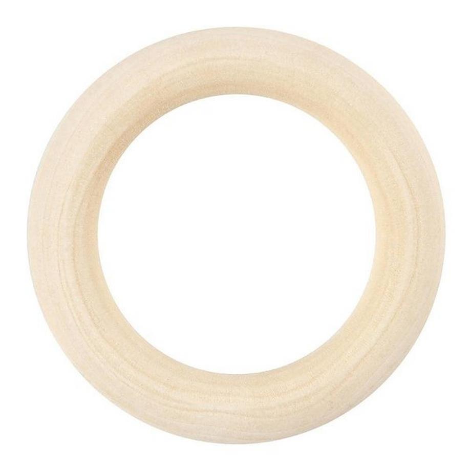 Creativ Company Anneau en bois Makramee, 6 pcs. 