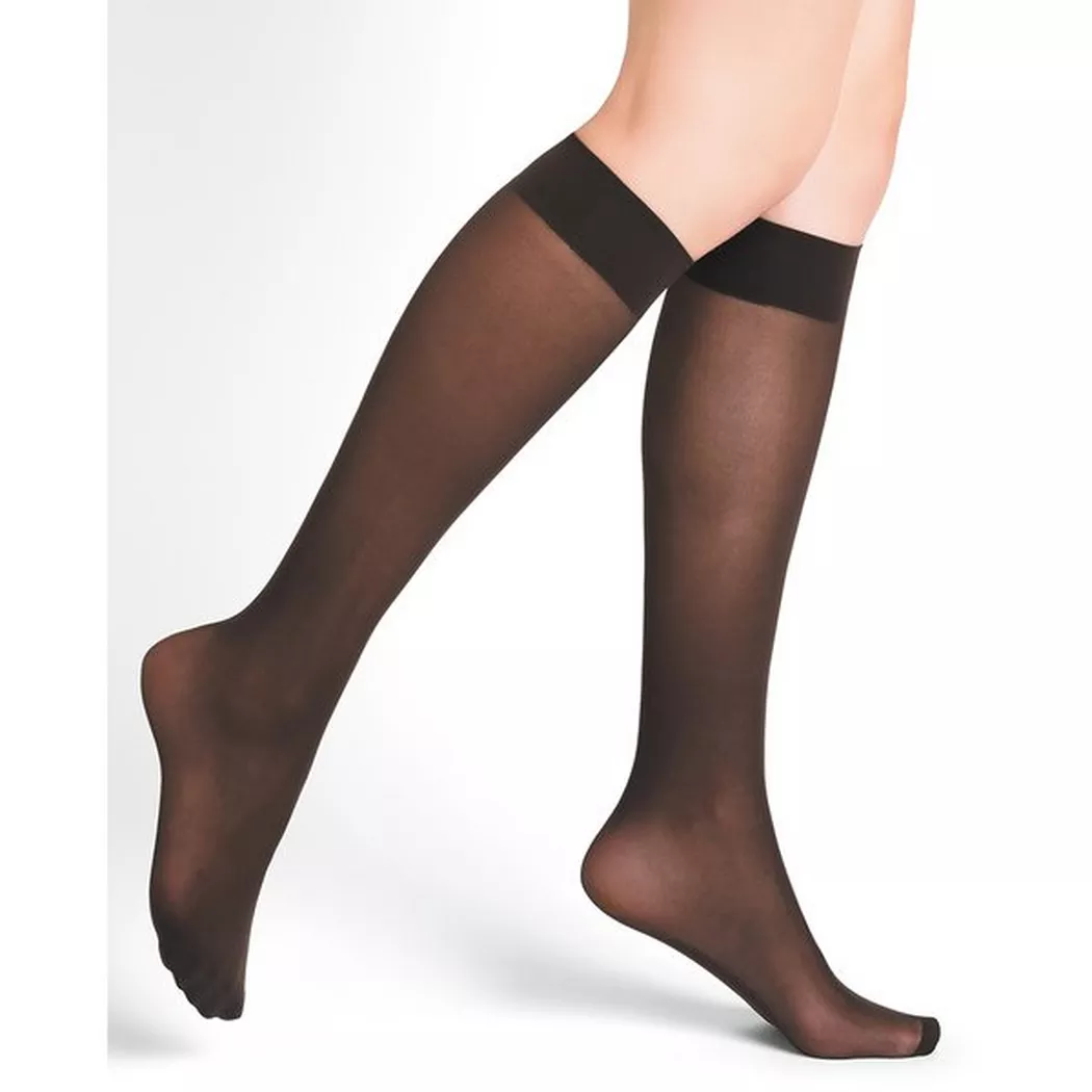 BLEU FORET - Kniestrümpfe, für Damen, Braun, Größe ONESIZE 2