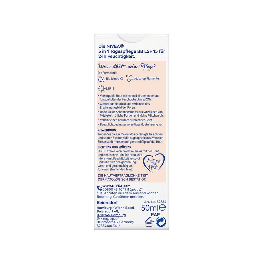 NIVEA 5in1 Tagespflege BB Mitt LSF15 5in1 Tagespflege BB Mittel LSF15 