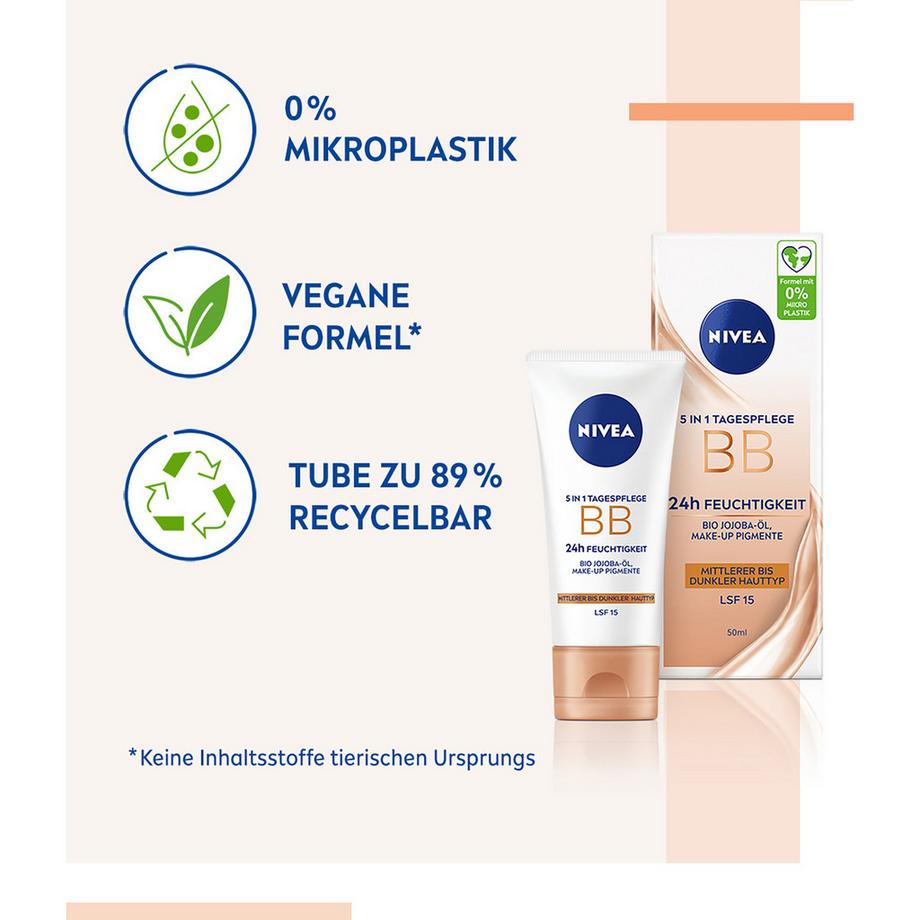 NIVEA 5in1 Tagespflege BB Mitt LSF15 5in1 Tagespflege BB Mittel LSF15 