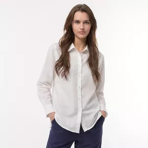 Hemdbluse, langarm