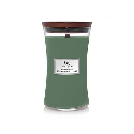 WoodWick Bougie parfumée en verre Mint Leaves & Oak 