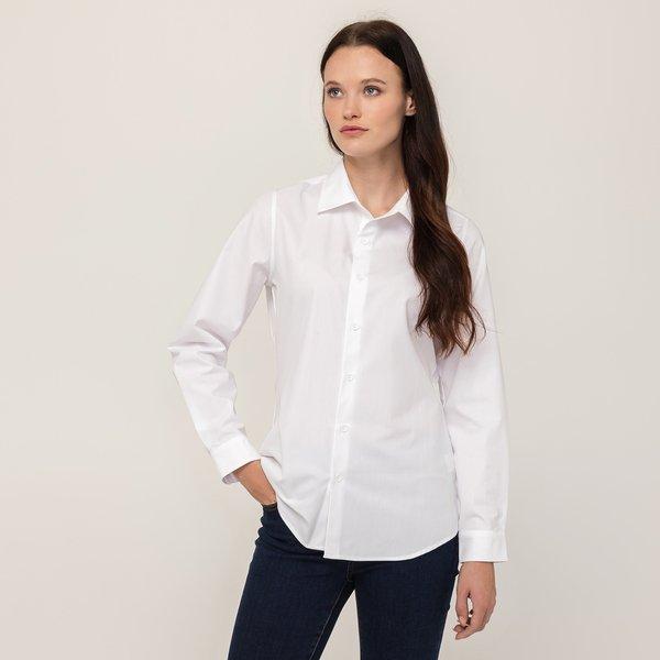 Image of Bluse, Langarm Damen Weiss 34