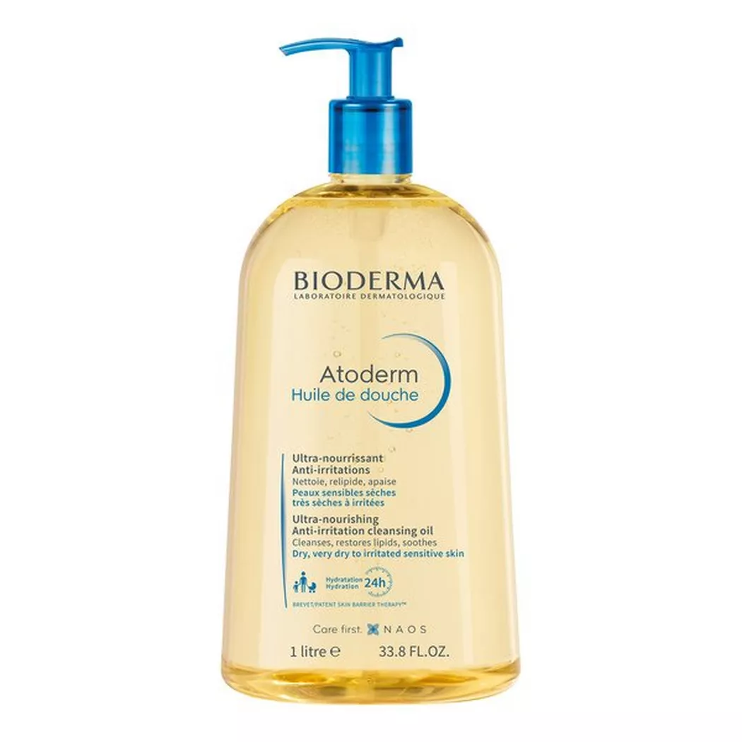 Bioderma Atoderm Huile de Douche 1 Litre - Flacon-Pompe 1000 ml