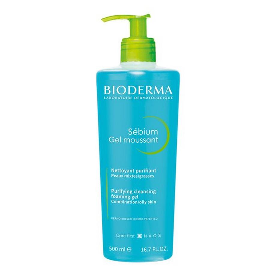 BIODERMA  Sébium Gel moussant Gel moussant nettoyant et purifiant Peaux mixtes à grasses 