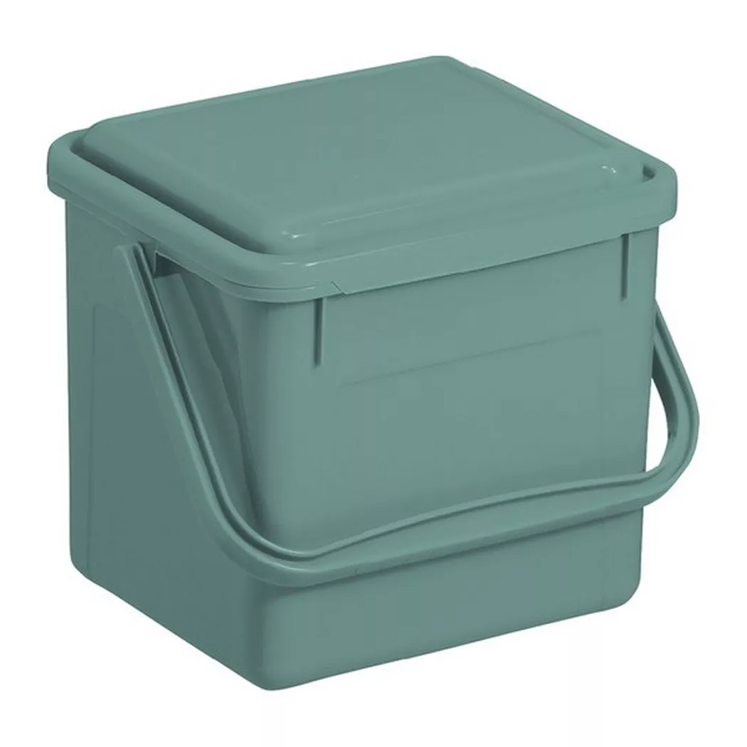 Rotho – Komposteimer, 5 L, Ozeangrün