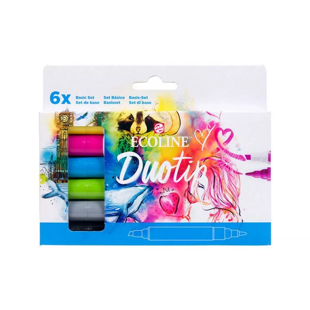 TALENS Ecoline Duotip Basis Set 11609910 6 Farben