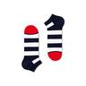 Happy Socks 2-Pack Big Dot Stripe Low Sock Conf.multi, calze, sneaker 