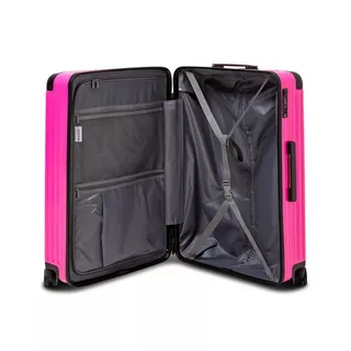Manor 75.0cm, Hartschalenkoffer, Spinner Globetrotter BlkAcc Pink