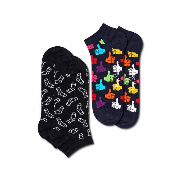 Image of Happy Socks 2-Pack Thumbs Up Low Sock Multipack, Socken, Sneaker - 36-40