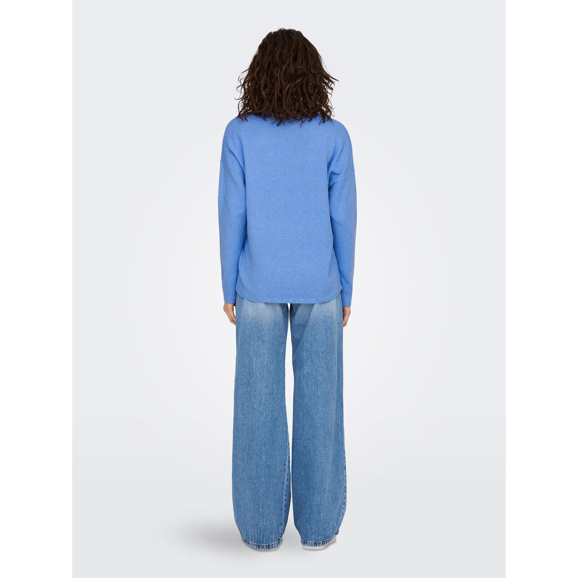 ONLY Col V Manches Longues Coupe Relax Pull  