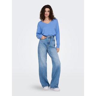 ONLY Col V Manches Longues Coupe Relax Pull  