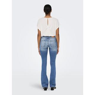 ONLY Blushed Flared Leg Jeans Mid Waist  