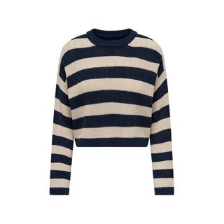 ONLY Gestreifter Cropped Strickpullover  