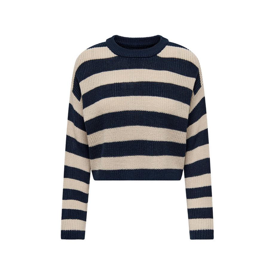 ONLY Gestreifter Cropped Strickpullover  