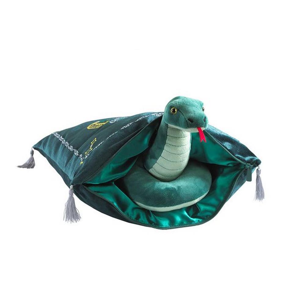 Noble Collection  Harry Potter Coussin avec peluche, Serpentard 